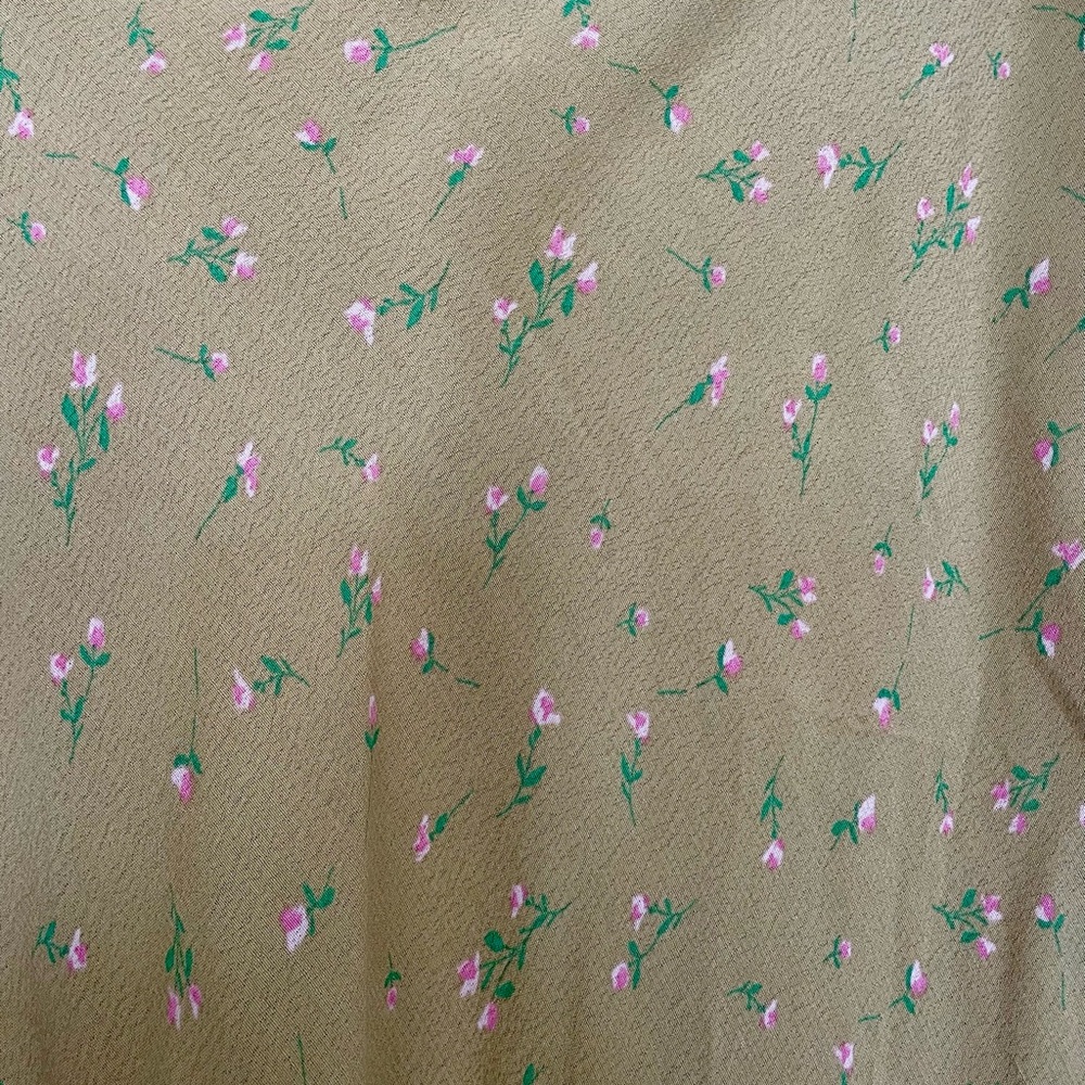 wild fable Beige Maxi Skirt with Tiny Floral Print - Picture 3 of 4